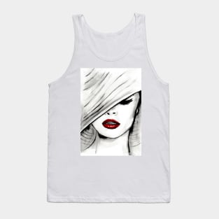 White hat Tank Top